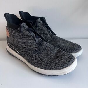 Merrell Women’s 8 Gridway Mid Brindle Knit Casual Lace Up Shoes Vibram Black